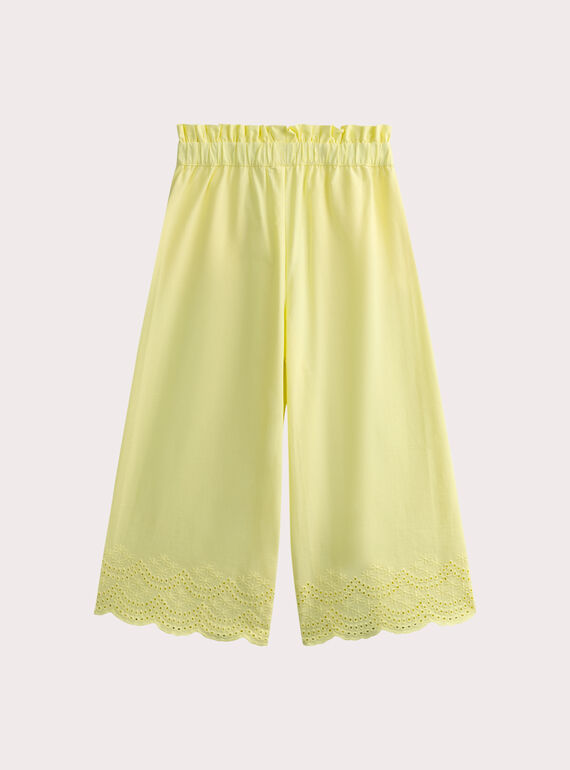 Light yellow PANTS WAMAPANT / 25S90161PANB115