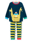 Pajama T-shirt and pant set with yeti animation PEGOPYJYETI / 22WH1237PYJC235
