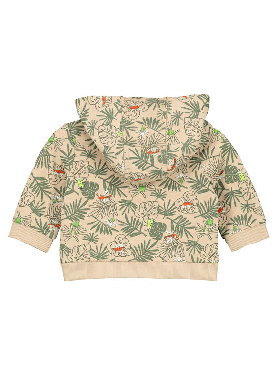 Baby boys' fleece cardigan FUYEGIL / 19SG10M1GIL099