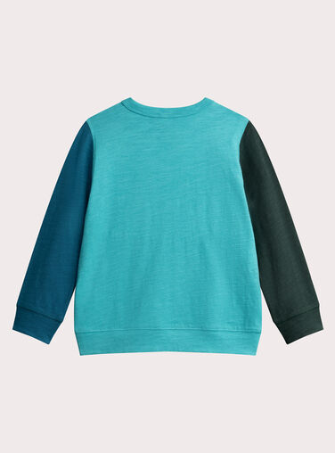 Tricolor dinosaur animation T-shirt for boys  VOKLITEE1 / 24W90242TML202