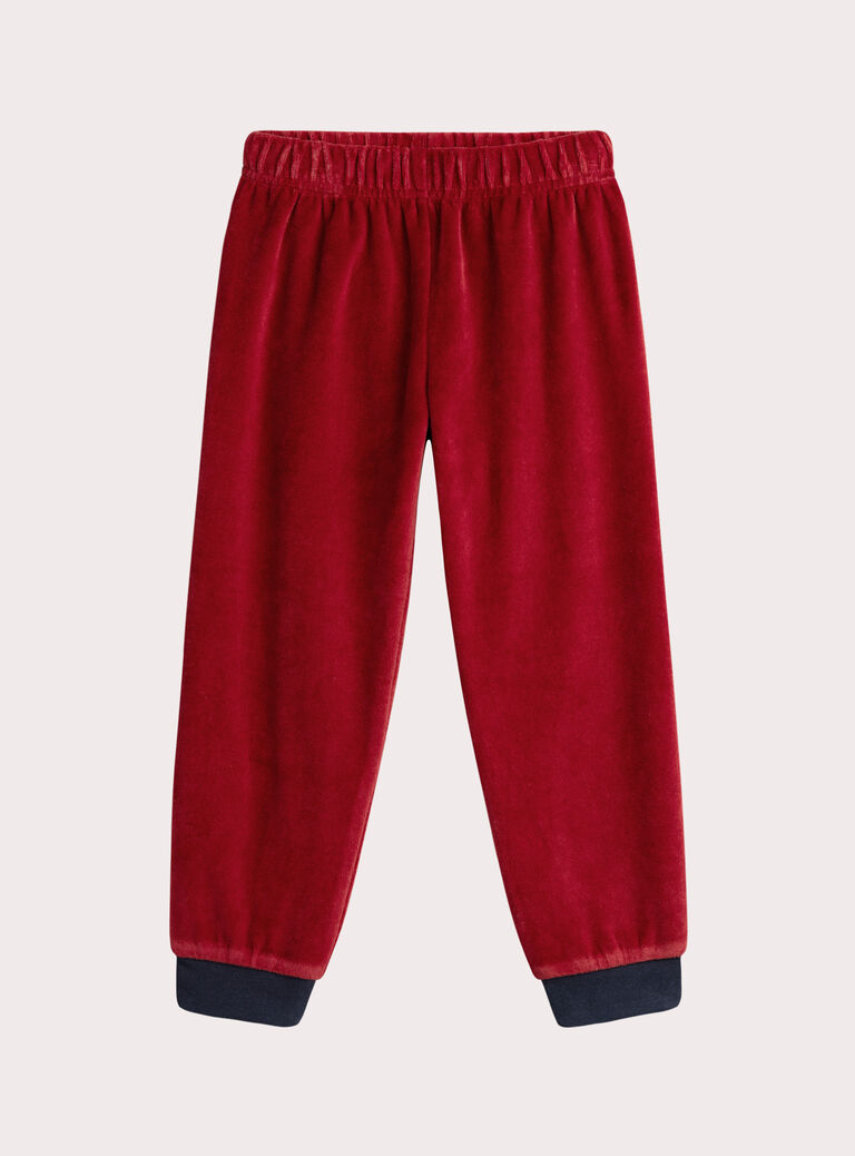 Red velvet pajamas for boys  VEGOPYJWAF / 24WH1299PYJF526