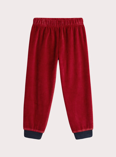 Red velvet pajamas for boys  VEGOPYJWAF / 24WH1299PYJF526