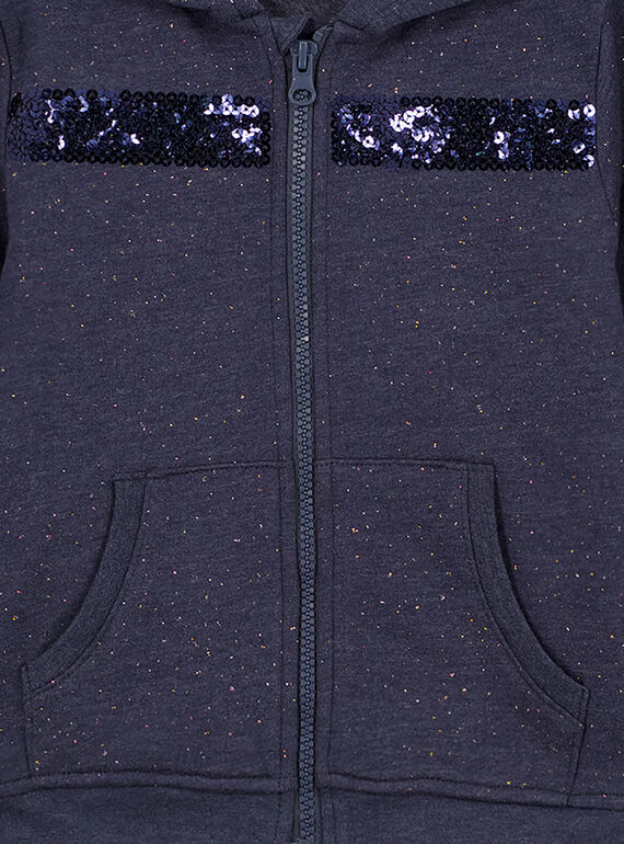 Heathered blue Jogging top GAJOHAUJOG1 / 19W90133D33222