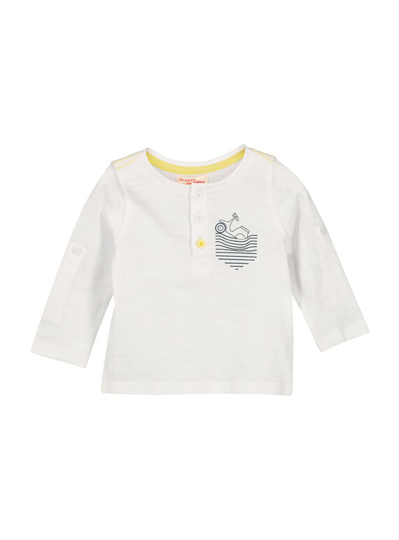 Baby boys' grandad collar T-shirt FUJOTUN5 / 19SG1035TML000