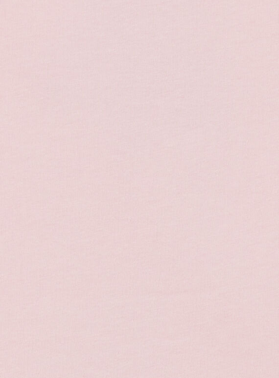 Pastel pink short sleeve T-shirt LAROUTIEX / 21S901K1TMCD326