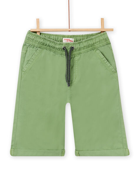 Child boy's green Bermuda shorts NOJOBERMU2 / 22S902C9BERG602