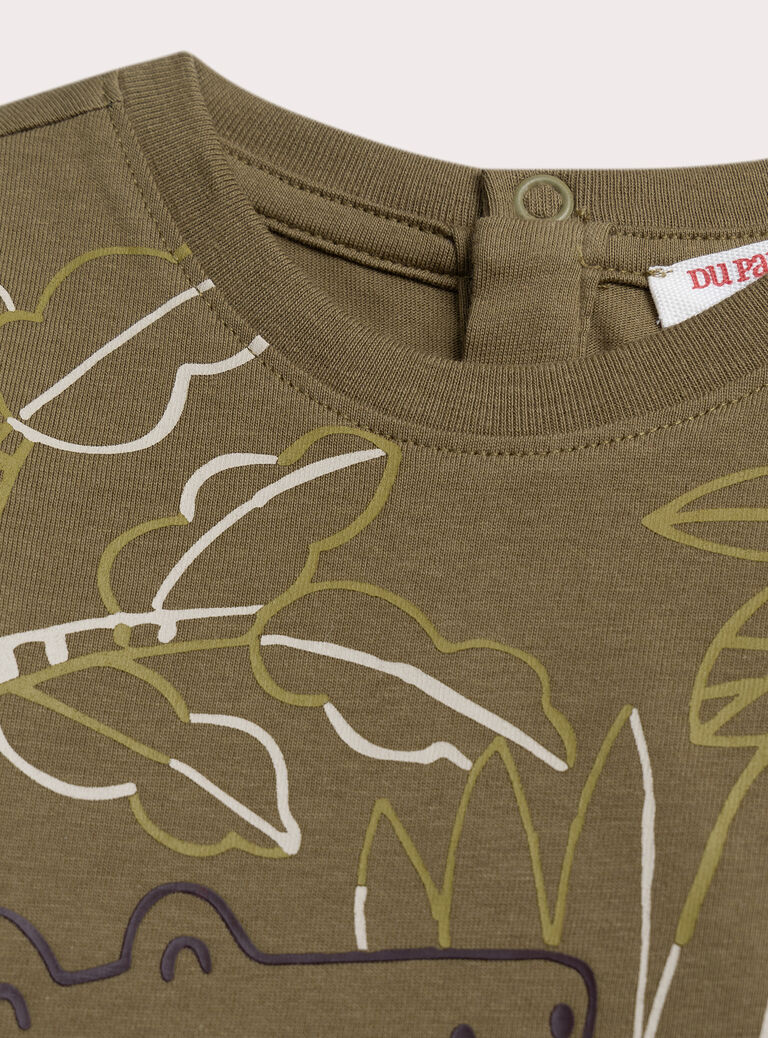 Kaki TEE SHIRT LS XUJATEE1 / 25WG10M3TML604