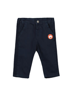 Baby boys' navy blue trousers FUBAPAN3 / 19SG1063PAN717