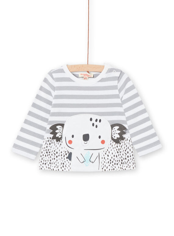 Baby boy striped long sleeve T-shirt LUPOETEE1 / 21SG10Y3TML001
