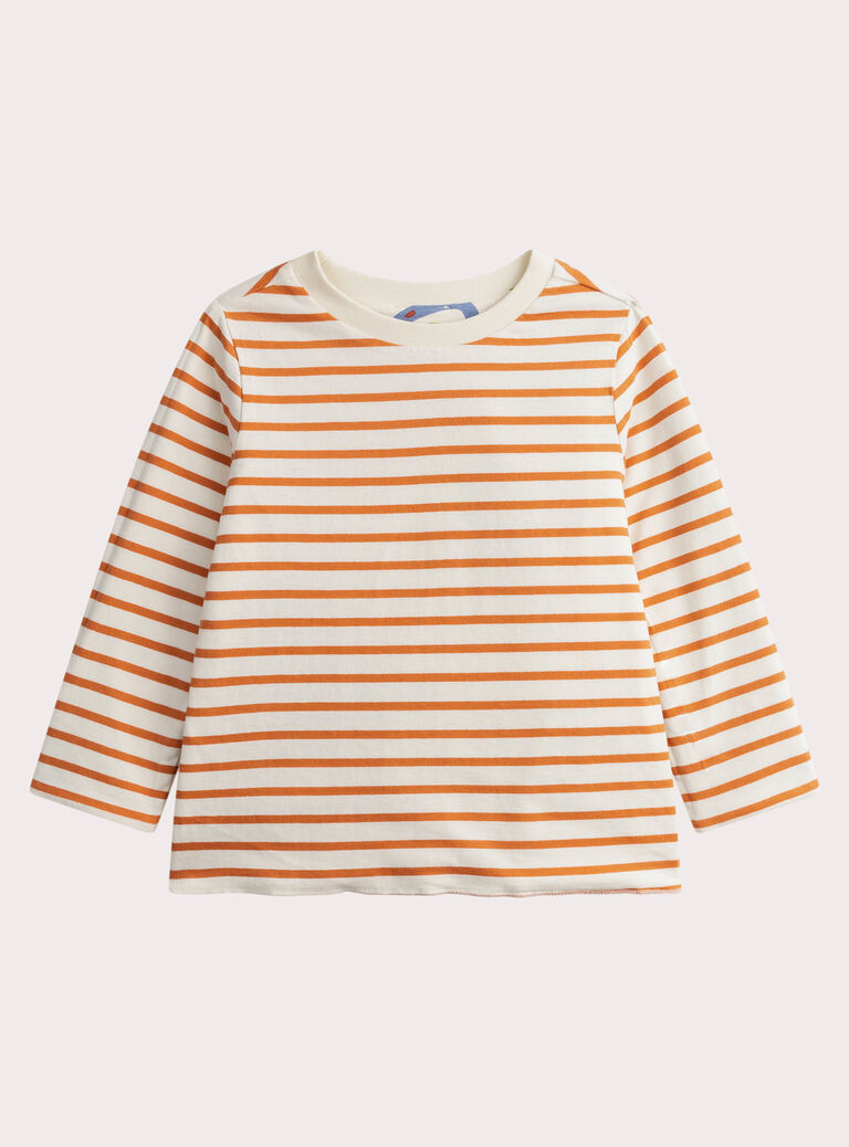 Reversible striped T-shirt with a cowboy print Reversible striped T-shirt with a cowboy print WOLANTEE3 / 25S90242TML005