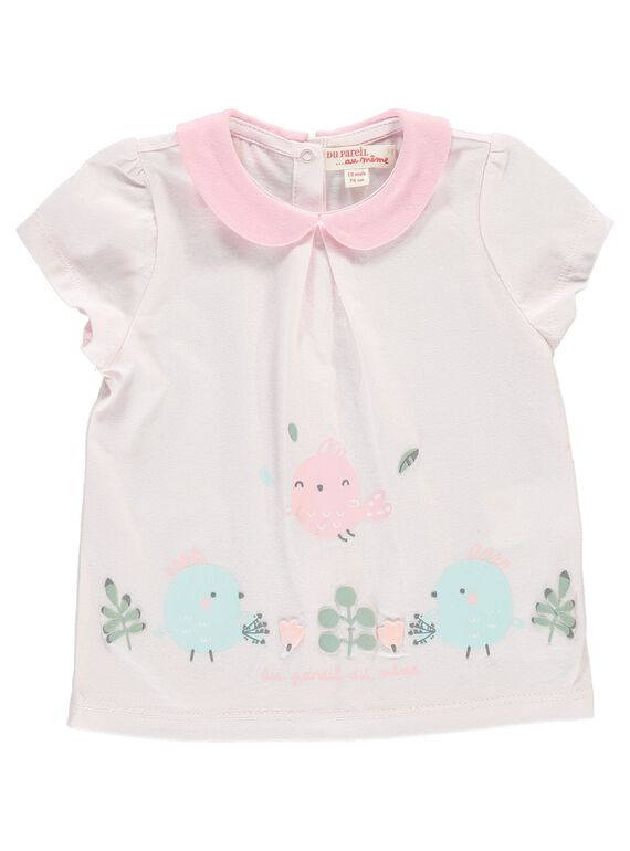 Baby girls' short-sleeved T-shirt CCFTI2 / 18SF03C1TMC301
