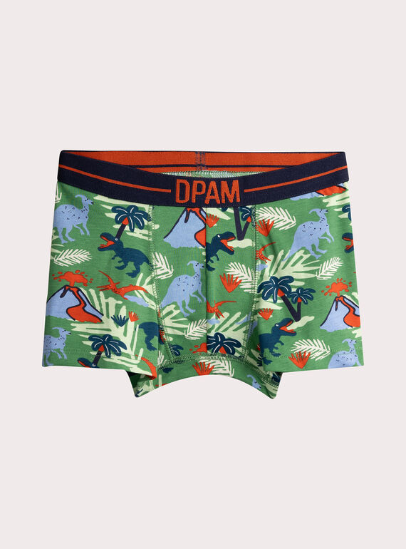 Set of 3 dinosaur print underpants for boys VEGOBOXDIN / 24WH1284BOX602