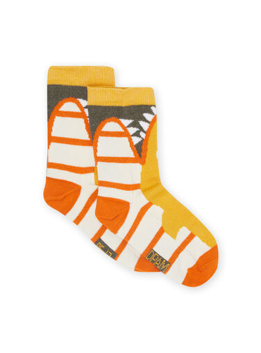 Child boy khaki green socks NYOVICHO1 / 22SI02M2SOQ604