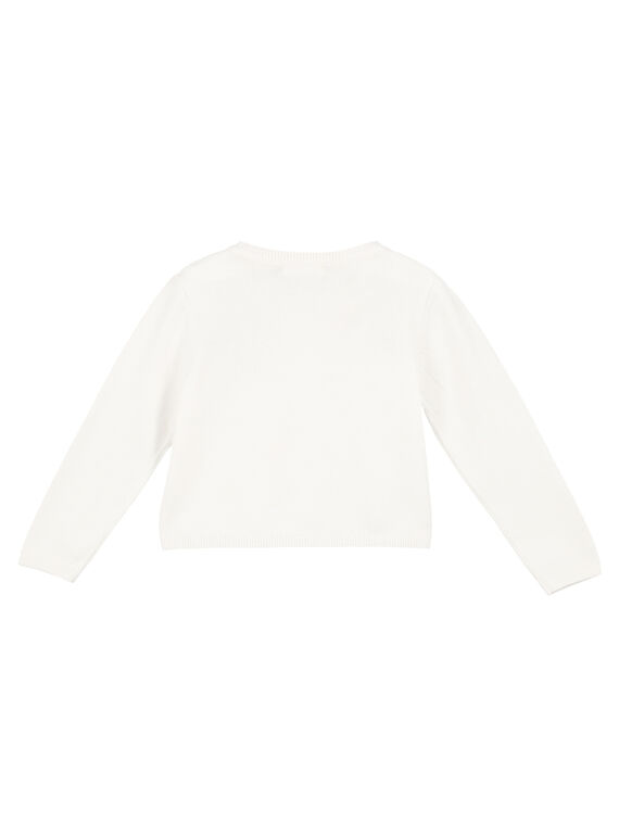 Girls' embroidered cardigan FATOCAR / 19S901L1CAR000