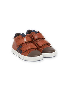 Camel leather sneakers child boy MOBASNEWTAN / 21XK3674D3F804