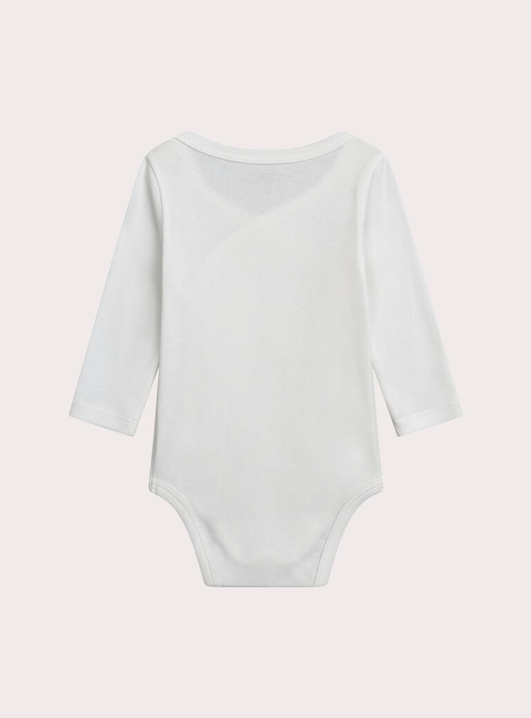 White NEWBORN BODY SUIT XOU2BOD3 / 25WF0561BDN000