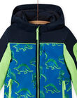 Three-colored jacket with dinosaur print MOSKIPAR / 21W902R1ANOC221