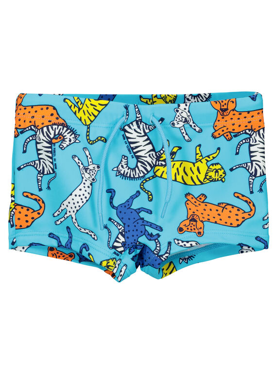 Boys' fancy swimming trunks FYOMERSHO2 / 19SI02E3MAI202