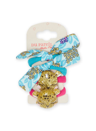 Lot of 4 elastic bands child girl NYAJOELA4 / 22SI0195ELA202