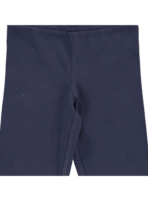 Girls' plain leggings CYAJOLEG1 / 18SI01R1D26070