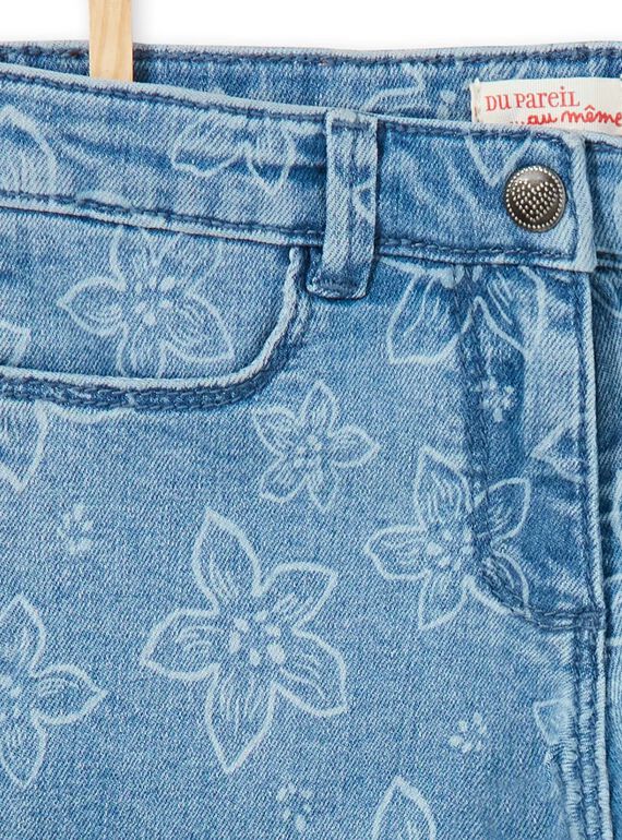 5 pocket shorts with floral print LAJOSHORT2 / 21S90142D30P272