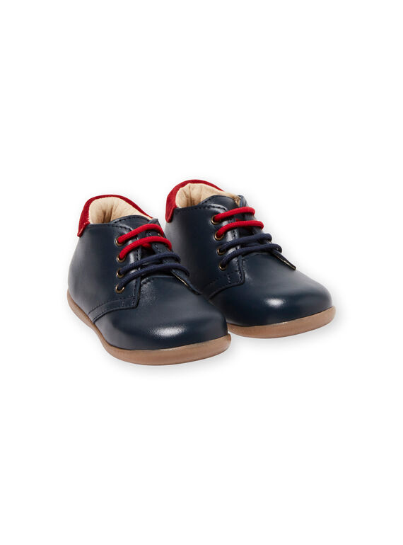 Baby boy navy blue and red booties DBGBOTSOL1 / 18WK38T1D0F070