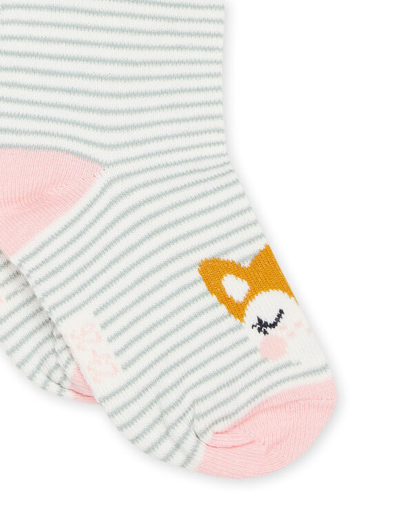 Socks with stripes and fox print PYIRHUSOQ / 22WI09Q1SOQ001