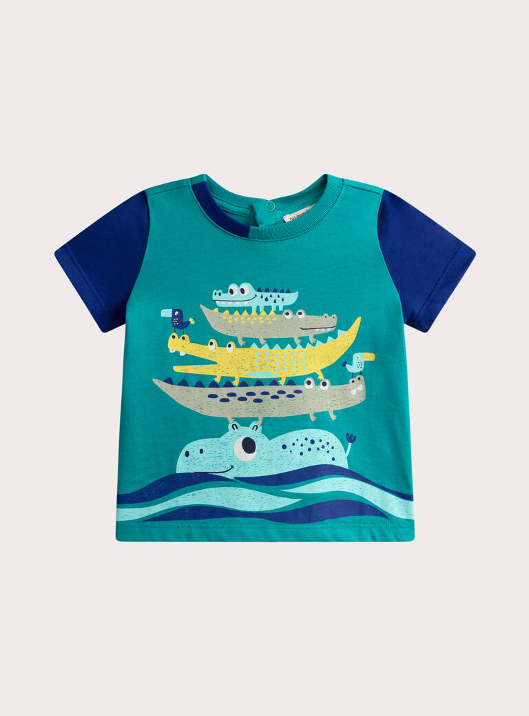 Turquoise TEE SHIRT SS WUBOTEE1 / 25SG10R1TMC202