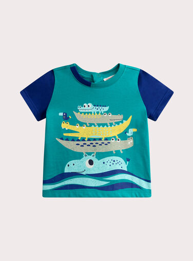 Turquoise TEE SHIRT SS WUBOTEE1 / 25SG10R1TMC202