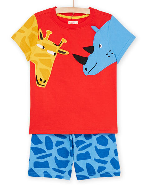 Blue and red pajamas with animal print : buy online - NEW | DPAM  International Website