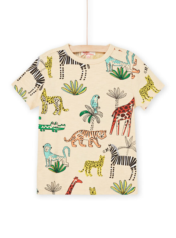 T-shirt with wild animal print ROJUNTI3 / 23S902U1TMCA006