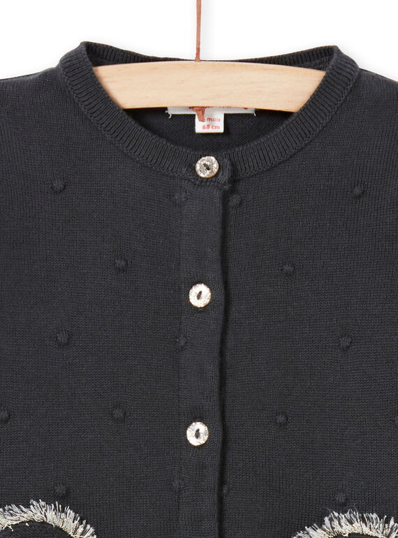 Baby girl anthracite vest LIPOECAR / 21SG09Y1CARJ916