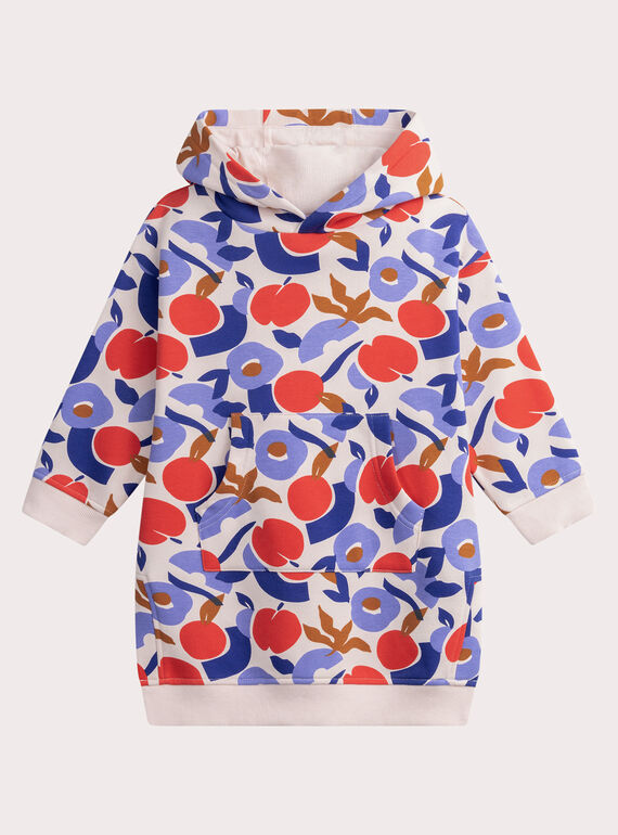 Printed hoodie dress WAKAROB1 / 25S90131ROB114