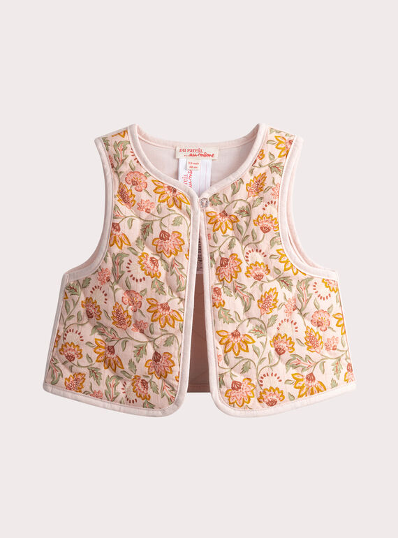 Baby girls' floral print cardigan WILANCAR2 / 25SG0944CARD326