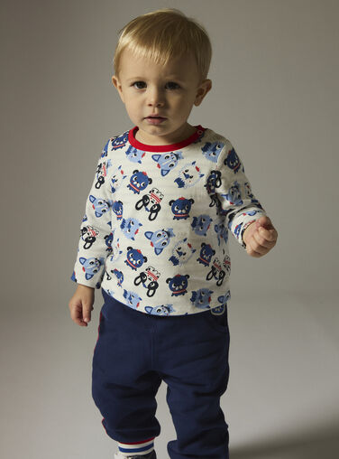 Baby boys' reversible ecru T-shirt Baby boys' reversible ecru T-shirt WUKATEE1 / 25SG1035TMLA002
