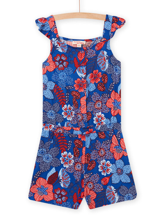Blue and red jumpsuit child girl NASANCOMB2 / 22S901S1CBL707