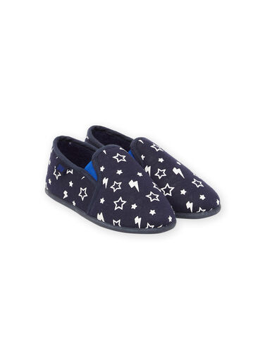 Slippers with star print and phosphorescent lightning Slippers with star print and phosphorescent lightning POPANTPHOS / 22XK3641D0B070