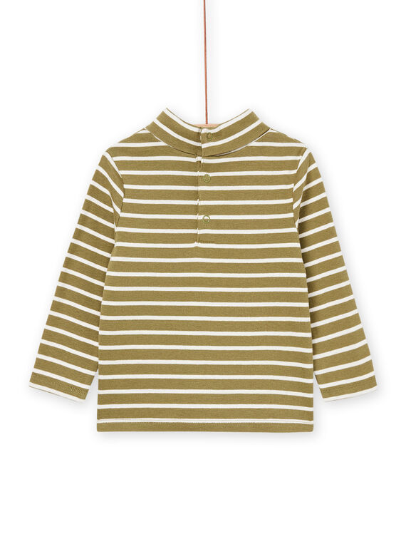 Ecru and green striped underwear PUJOSOUP1 / 22WG10C4SPLG604