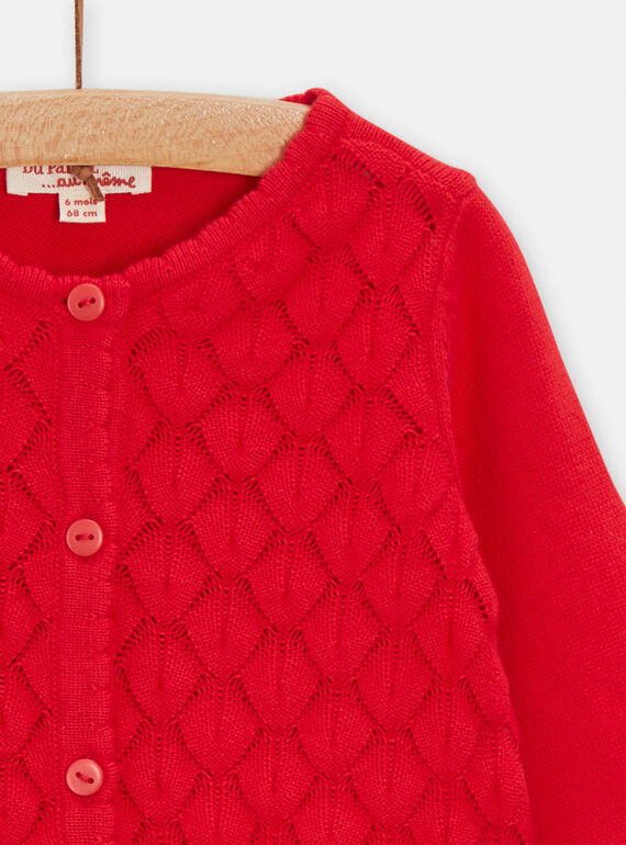 Red CARDIGAN TICLUCAR / 24SG09O1CARF505