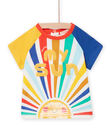 Baby boy's colorful sunburst t-shirt NULUTI2 / 22SG10P2TMC001