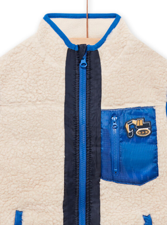 Sleeveless vest with sheep effect for child boy MOCOVES / 21W902L2GIL009