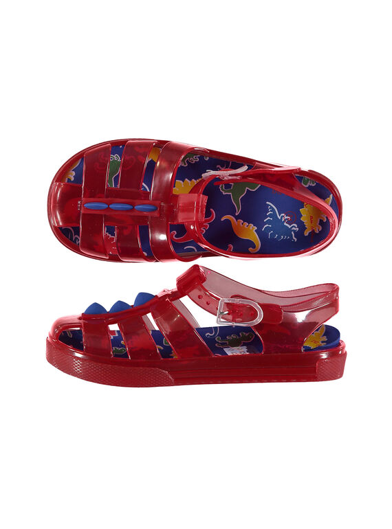 Boys' jelly sandals with fins FGBAINMUL / 19SK36G1D34050