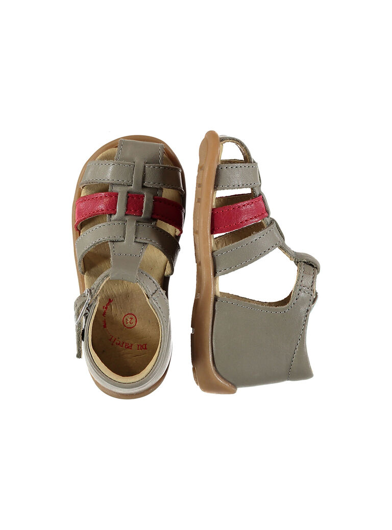 Baby boys' smart leather sandals. FBGSANDBI3 / 19SK38D2D0E940