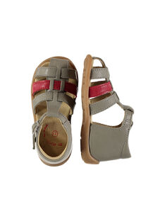 Baby boys' smart leather sandals. FBGSANDBI3 / 19SK38D2D0E940