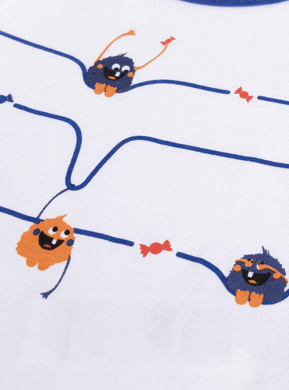 Set of 2 long-sleeved bodysuits with monster pattern for baby boy  VEGABODMON / 24WH1482BDL000