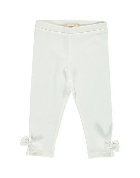 Baby Girls White Leggings Matiere Principale 4 Elasthanne 96 Coton For Sale On Dpam E Shop