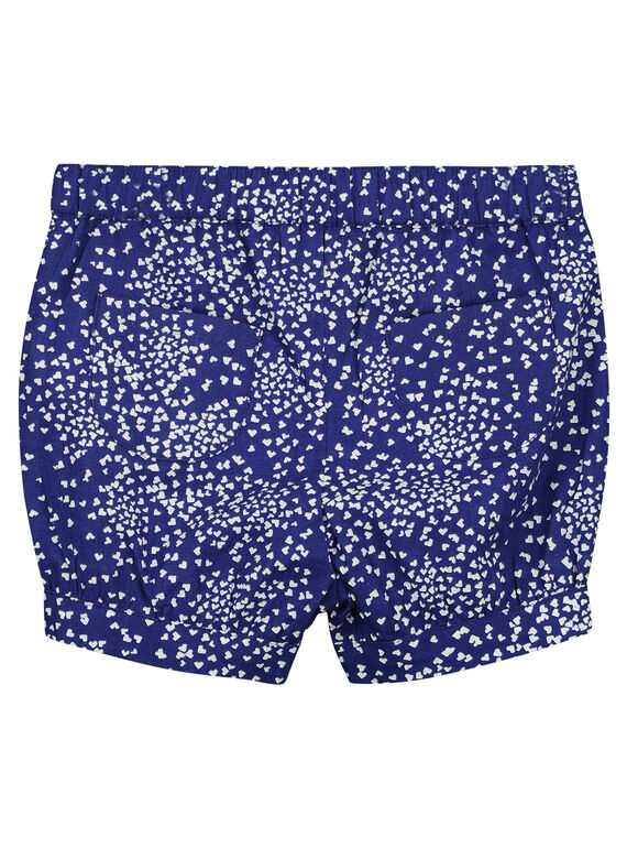 Baby girls' printed cotton shorts FINESHO / 19SG09B1SHO703