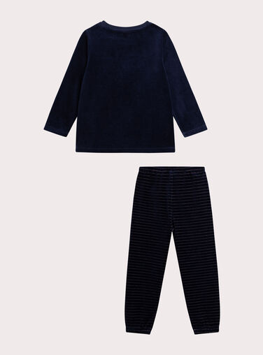 Phosphorescent velvet pajamas for girls  VEFAPYJBLE / 24WH1194PYJ070