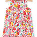Baby girl ecru floral print dress
