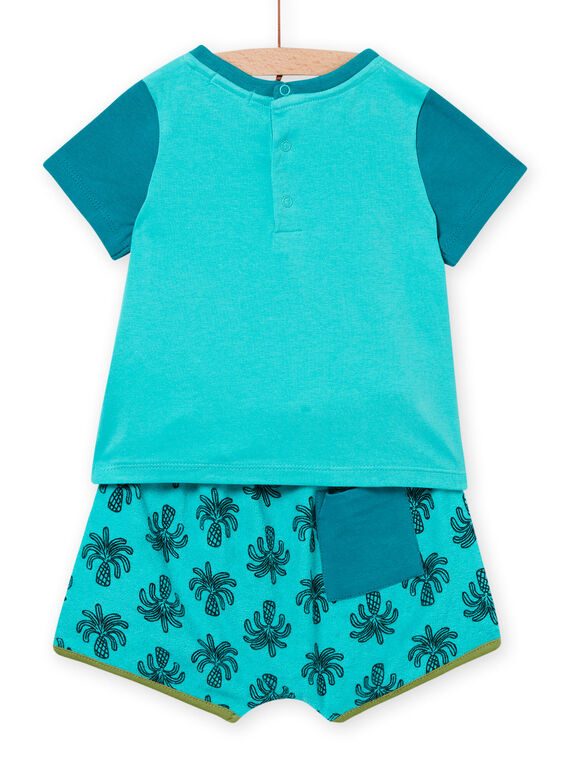 baby boy turquoise outfit NUPLAENS1 / 22SG10K1ENS202